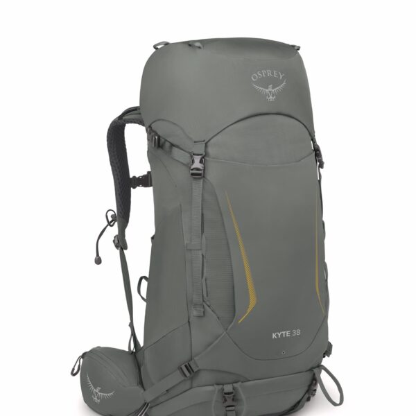 Osprey Kyte 38L Mochila de mochilero para mujer con cinturón para la cadera, verde Rocky Brook, WM/L