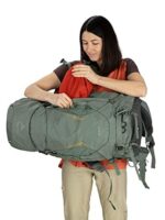 Osprey Kyte 38L Mochila de mochilero para mujer con cinturón para la cadera, verde Rocky Brook, WM/L