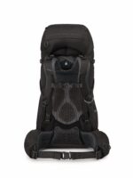 Osprey Kyte 58L Mochila de mochilero para mujer con cinturón de cadera, negro, WM/L