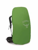Osprey Kyte 58L Mochila de mochilero para mujer con cinturón de cadera, negro, WM/L