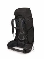 Osprey Kyte 58L Mochila de mochilero para mujer con cinturón de cadera, negro, WM/L
