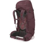 Osprey Kyte 68L Mochila de mochilero para mujer con cinturón de cadera, morado saúco, WXS/S
