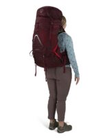 Osprey Aura AG LT 65L Mochila de mochilero para mujer, Koseret/Darjeeling Spring Green, WXS/S