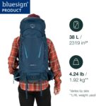 Osprey Kestrel 38L Mochila de mochilero para hombre, verde bonsái, S/M