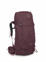 Osprey Kyte 48L Mochila de mochilero para mujer con cinturón de cadera, morado saúco, WM/L