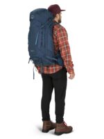 Osprey Kestrel 38L Mochila de mochilero para hombre, color negro, L/XL