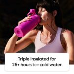 Termo Botella de Agua Deportiva TAKAP 52444 Acero Inoxidable Triple Aislamiento Tapa de Boquilla Libre de BPA