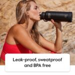 Termo Botella de Agua Deportiva TAKAP 52444 Acero Inoxidable Triple Aislamiento Tapa de Boquilla Libre de BPA
