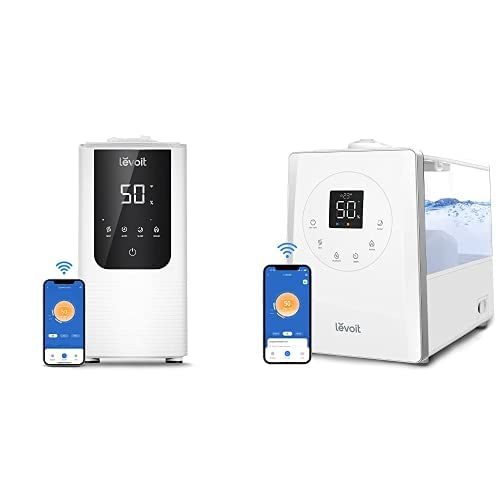 Humidificador inteligente LEVOIT OasisMist niebla fría y cálida 6L para dormitorio y habitaciones grandes