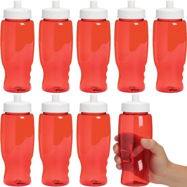 Botellas de agua de plástico cilindros Oriental Trading Company 14112697/OT rojo 27 oz 50 piezas