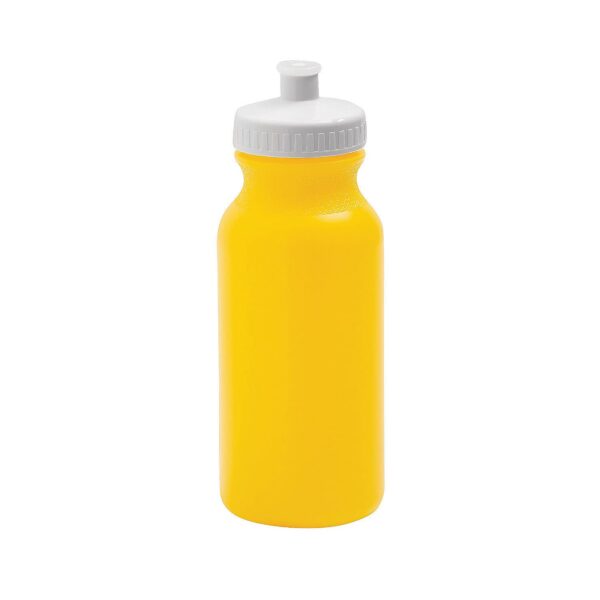 Botellas de agua de plástico cilindros amarillos Oriental Trading Company 14112700/OT 20 onzas paquete con 50 piezas