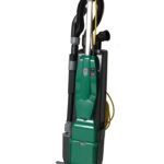 Aspiradora Vertical Comercial Bissell Commercial BGU1500T motor doble 15 pulgadas trayectoria cable 40 pies herramientas