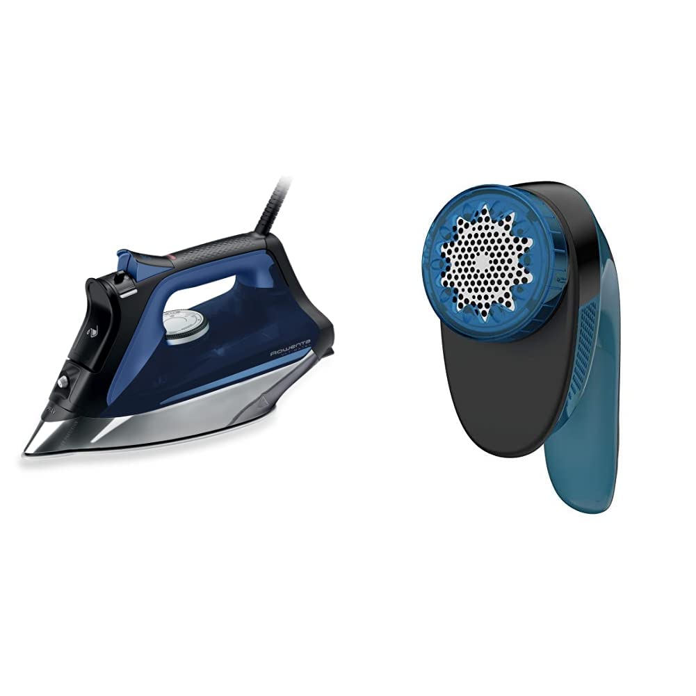 Version 1.0.0 Paquete Plancha de Vapor + Removedor de Pelusa Rowenta Pro Master | 1775W, 430 Orificios, Suela Acero Inox, Punta de Pre