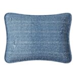 Juego de edredón reversible algodón Nautica Revman International USHSA91225593 tamaño Queen azul Ridgeport 3 piezas toda