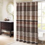 Colcha acolchada reversible Madison Park Princeton King 120x118 pulgadas 5 piezas con cortina de ducha para todas las es