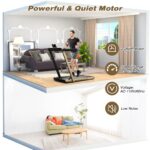 Caminadora Plegable 2 en 1 SPORFIT TR 0104 Bajo Escritorio Control Remoto Pantalla LED 0.6-9.9 MPH Capacidad 269 Libras