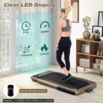 Caminadora Plegable 2 en 1 SPORFIT TR 0104 Bajo Escritorio Control Remoto Pantalla LED 0.6-9.9 MPH Capacidad 269 Libras