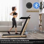Caminadora Plegable 2 en 1 SPORFIT TR 0104 Bajo Escritorio Control Remoto Pantalla LED 0.6-9.9 MPH Capacidad 269 Libras