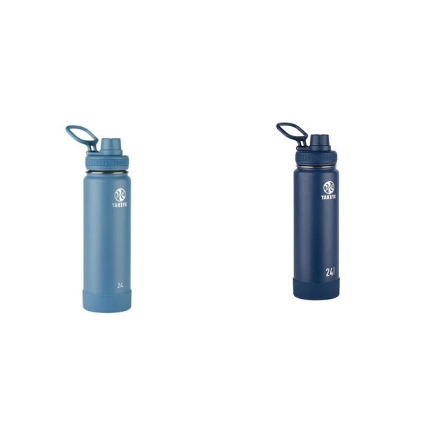Termo Botella de Agua Takeya Actives Acero Inoxidable con Tapa de Boquilla 24 oz Color Medianoche