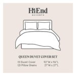 Juego de funda de edredón Stella HiEnd Accents FB6800DS-SQ-FG terciopelo seda sintética verde helecho Queen 3 piezas rop