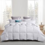 Relleno de edredón Martha Stewart Blue Ridge Home Fashions MS006545 plumón de ganso blanco algodón 240 hilos todas las e