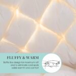 Relleno de edredón Martha Stewart Blue Ridge Home Fashions MS006545 plumón de ganso blanco algodón 240 hilos todas las e