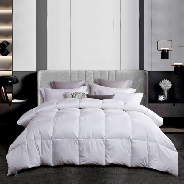 Edredon de plumon blanco Martha Stewart Blue Ridge Home Fashions MS010208 relleno 600 algodon 100% todas las estaciones