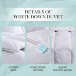 Edredon de plumon blanco Martha Stewart Blue Ridge Home Fashions MS010208 relleno 600 algodon 100% todas las estaciones