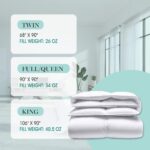 Edredon de plumon blanco Martha Stewart Blue Ridge Home Fashions MS010208 relleno 600 algodon 100% todas las estaciones