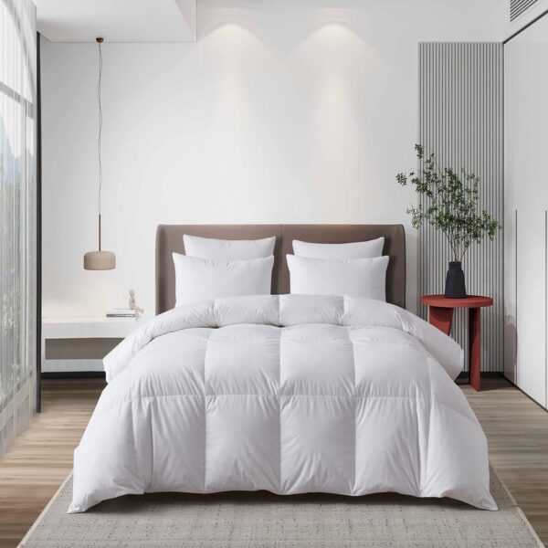 Edredon de plumas de ganso blanco hungaro mezcla lyocell Martha Stewart Blue Ridge Home Fashions MS002063 relleno 750 pa