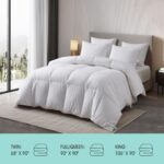 Edredon de plumas de ganso blanco hungaro mezcla lyocell Martha Stewart Blue Ridge Home Fashions MS002063 relleno 750 pa