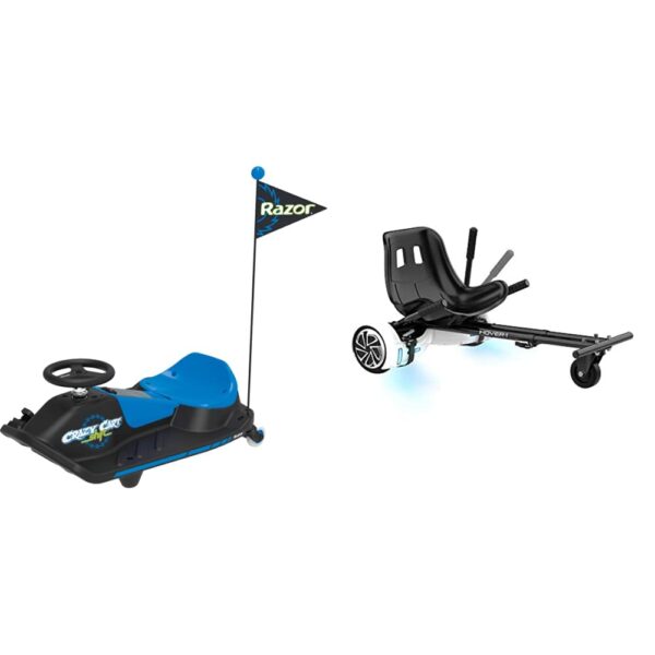 Razor Crazy Cart Shift para niños a partir de 6 años (baja velocidad) de 8 años (alta velocidad) - Go Kart eléctrico de