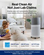 Purificador de aire CleanForce CP-Rainbow True HEPA carbono para habitaciones hasta 209 metros cuadrados control WiFi Al