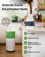 Purificador de aire CleanForce CP-Rainbow True HEPA carbono para habitaciones hasta 209 metros cuadrados control WiFi Al