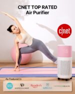 Purificador de aire CleanForce CP-Rainbow True HEPA carbono para habitaciones hasta 209 metros cuadrados control WiFi Al