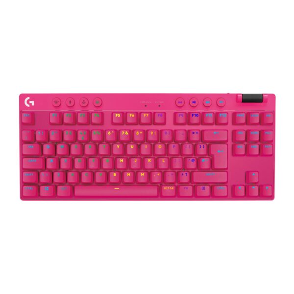 Teclado inalámbrico gaming TKL Logitech G PRO X 920-012154 Lightspeed LIGHTSYNC RGB interruptores GX marrón teclas PBT m