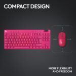 Teclado inalámbrico gaming TKL Logitech G PRO X 920-012154 Lightspeed LIGHTSYNC RGB interruptores GX marrón teclas PBT m
