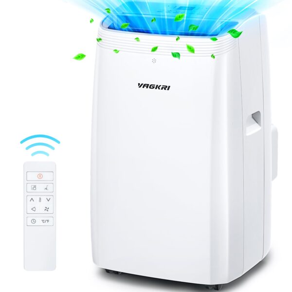 Aire acondicionado portátil VAGKRI VA-AC03 12000 BTU 3 en 1 ventilador deshumidificador enfría hasta 42 metros cuadrados