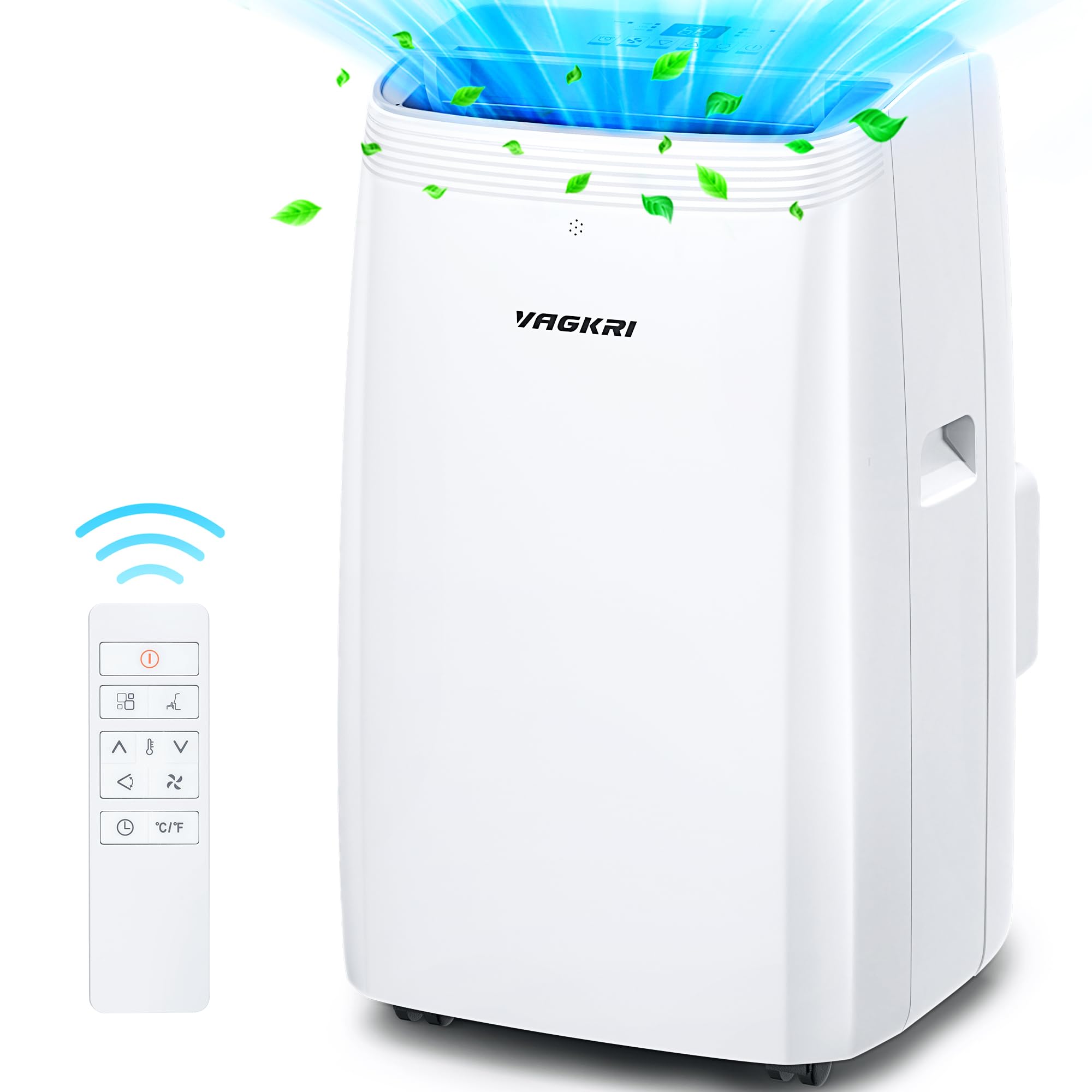 Version 1.0.0 Aire acondicionado portátil VAGKRI VA-AC03 12000 BTU 3 en 1 ventilador deshumidificador enfría hasta 42 metros cuadrados