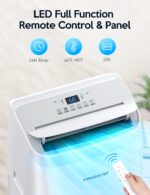 Aire acondicionado portátil VAGKRI VA-AC03 12000 BTU 3 en 1 ventilador deshumidificador enfría hasta 42 metros cuadrados