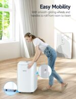Aire acondicionado portátil VAGKRI VA-AC03 12000 BTU 3 en 1 ventilador deshumidificador enfría hasta 42 metros cuadrados