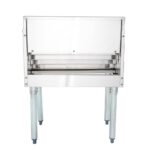 Soporte para botella de licor Restaurantware Kitchen Tek RWT1086S acero inoxidable 304 24x23x33 pulgadas patas galvaniza