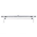 Estante para ollas de pared Restaurantware Kitchen Tek RWT1079S acero inoxidable 430 30 x 122 cm 18 ganchos galvanizados