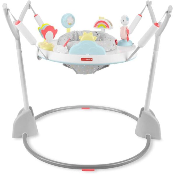 Skip Hop Saltador de Actividades para Bebé de 4 meses en adelante Silver Lining Cloud, Plegable