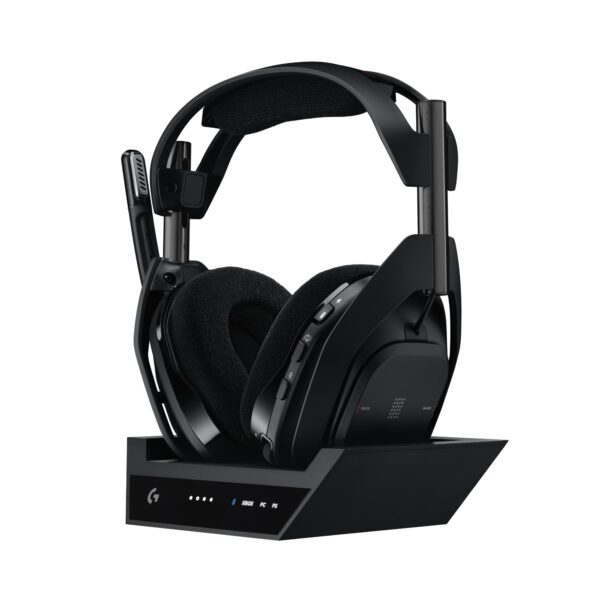 Logitech G Astro A50 X Multi-Platform Wireless Gaming Headset + Base Station for PS5/Xbox/PC: PLAYSYNC Video & Audio Swi