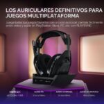 Logitech G Astro A50 X Multi-Platform Wireless Gaming Headset + Base Station for PS5/Xbox/PC: PLAYSYNC Video & Audio Swi