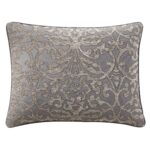 Juego de edredón Medallion Grey Waterford 6PACRCKW04403QU 6 piezas tamaño Queen color gris