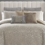 Juego de edredón Medallion Grey Waterford 6PACRCKW04403QU 6 piezas tamaño Queen color gris