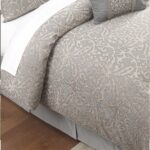 Juego de edredón Medallion Grey Waterford 6PACRCKW04403QU 6 piezas tamaño Queen color gris