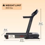 Caminadora ProForm Carbon TL PFTL59724 plegable 0-10 MPH inclinación 0-10 porciento pantalla LCD 5 pulgadas amortiguació